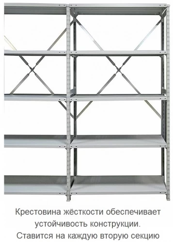 Стеллаж металлический ТСУ 1 (2000х1060х300) 7